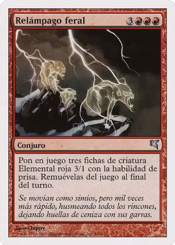 Feral Lightning (Spanish) - "Relampago feral" (I2) (I2), Magic Encyclopedia 2005 (Salvat/Hachette) — Magic card price