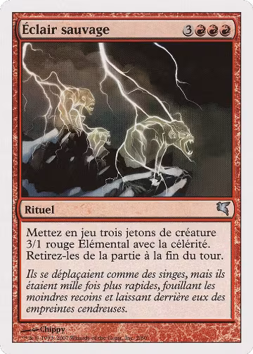 Feral Lightning (French) - "Eclair sauvage" (I2) (I2), Magic Encyclopedia 2005 (Salvat/Hachette) — Magic card price