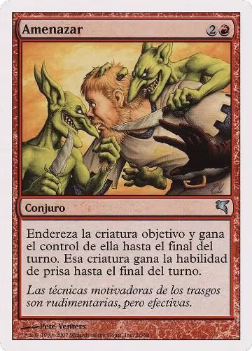 Threaten (Spanish) - "Amenazar" (I26) (I26), Magic Encyclopedia 2005 (Salvat/Hachette) — Magic card price