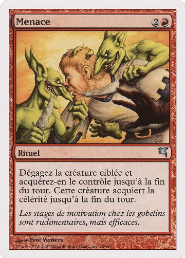 Threaten (French) - "Menace" (I26) (I26), Magic Encyclopedia 2005 (Salvat/Hachette) — Magic card price