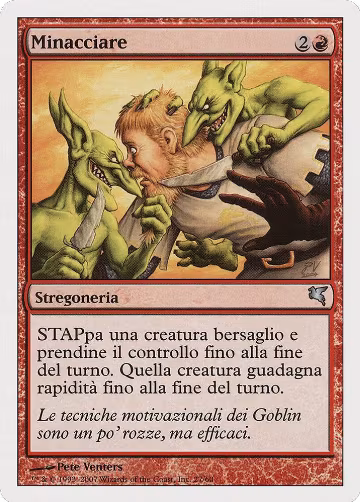 Threaten (Italian) - "Minacciare" (I27) (I27), Magic Encyclopedia 2005 (Salvat/Hachette) — Magic card price