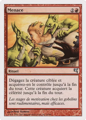 Threaten (French) - "Menace" (I27) (I27), Magic Encyclopedia 2005 (Salvat/Hachette) — Magic card price