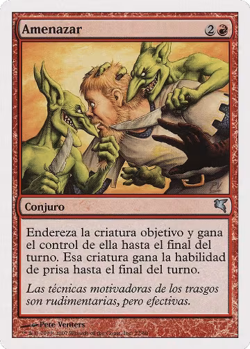 Threaten (Spanish) - "Amenazar" (I27) (I27), Magic Encyclopedia 2005 (Salvat/Hachette) — Magic card price