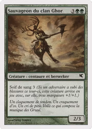 Skarrg, the Rage Pits (French) - "Sauvageon du clan Ghor" (I55) (I55), Magic Encyclopedia 2005 (Salvat/Hachette) — Magic card price