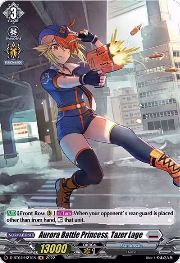 Aurora Battle Princess, Tazer Lage (Holo) (D-BT04/H21EN), D-BT04: Awakening of Chakrabarthi — Vanguard card price