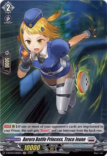 Aurora Battle Princess, Trace Jeune (Holo) (D-BT04/H28EN), D-BT04: Awakening of Chakrabarthi — Vanguard card price