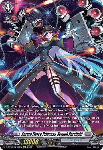 Aurora Fierce Princess, Seraph Purelight (SP) (D-BT04/SP07EN), D-BT04: Awakening of Chakrabarthi — Vanguard card price