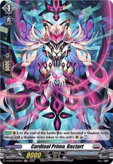 Cardinal Prima, Ractart (Holo) (D-BT04/H22EN), D-BT04: Awakening of Chakrabarthi — Vanguard card price