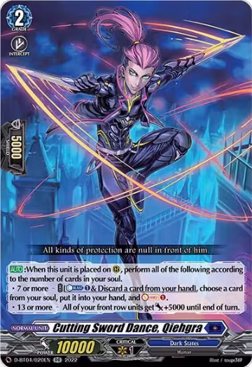 Cutting Sword Dance, Qiehgra (D-BT04/020EN), D-BT04: Awakening of Chakrabarthi — Vanguard card price