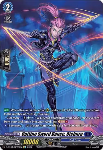 Cutting Sword Dance, Qiehgra (SP) (D-BT04/SP20EN), D-BT04: Awakening of Chakrabarthi — Vanguard card price