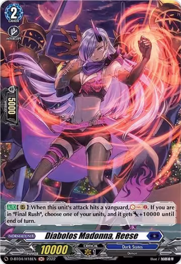 Diabolos Madonna, Reese (Holo) (D-BT04/H18EN), D-BT04: Awakening of Chakrabarthi — Vanguard card price