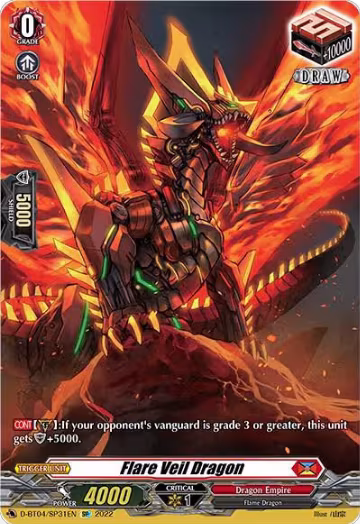 Flare Veil Dragon (SP) (D-BT04/SP31EN), D-BT04: Awakening of Chakrabarthi — Vanguard card price