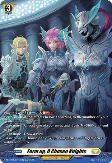 Form up, O Chosen Knights (SP) (D-BT04/SP48EN), D-BT04: Awakening of Chakrabarthi — Vanguard card price