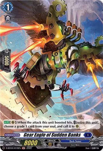 Gear Eagle of Sudden Banks (Holo) (D-BT04/H13EN), D-BT04: Awakening of Chakrabarthi — Vanguard card price