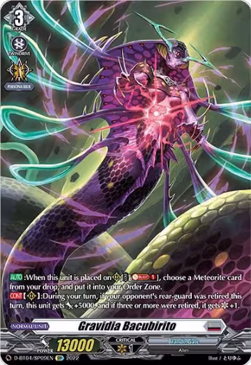 Gravidia Bacubirito (SP) (D-BT04/SP09EN), D-BT04: Awakening of Chakrabarthi — Vanguard card price