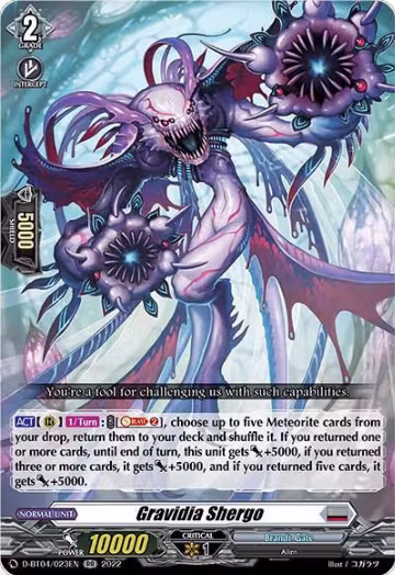 Gravidia Shergo (D-BT04/023EN), D-BT04: Awakening of Chakrabarthi — Vanguard card price