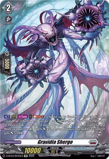 Gravidia Shergo (SP) (D-BT04/SP23EN), D-BT04: Awakening of Chakrabarthi — Vanguard card price