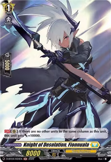 Knight of Desolation, Fionnuala (Holo) (D-BT04/H34EN), D-BT04: Awakening of Chakrabarthi — Vanguard card price