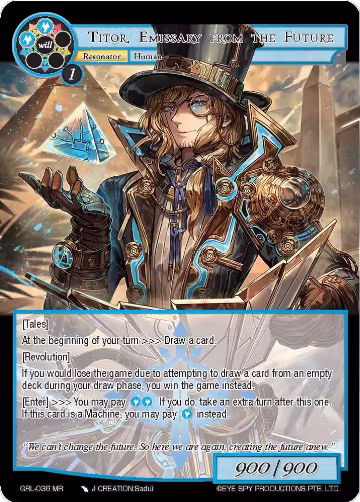 Titor, Emissary from the Future (GRL-036), Game of Gods: Reloaded — Force of Will card price