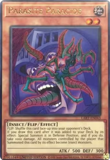 Parasite Paracide (LART-EN043), The Lost Art Promotion — Yu-Gi-Oh! card price