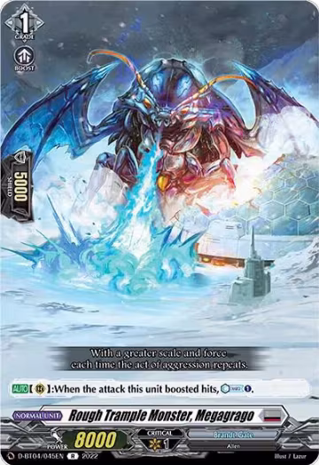 Rough Trample Monster, Megagrago (D-BT04/045EN), D-BT04: Awakening of Chakrabarthi — Vanguard card price