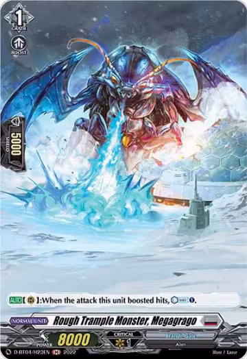 Rough Trample Monster, Megagrago (Holo) (D-BT04/H23EN), D-BT04: Awakening of Chakrabarthi — Vanguard card price