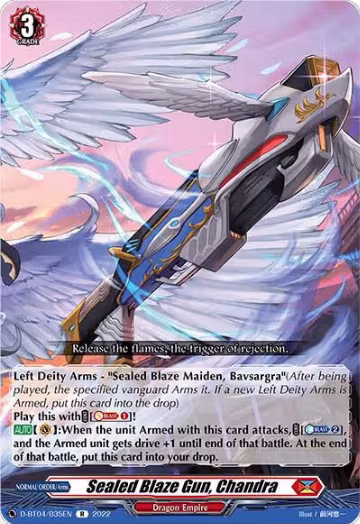Sealed Blaze Gun, Chandra (D-BT04/035EN), D-BT04: Awakening of Chakrabarthi — Vanguard card price