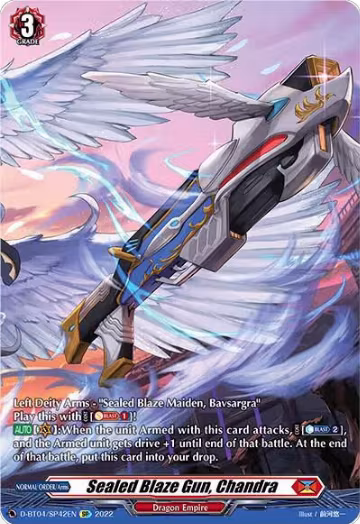Sealed Blaze Gun, Chandra (SP) (D-BT04/SP42EN), D-BT04: Awakening of Chakrabarthi — Vanguard card price