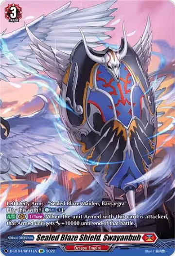Sealed Blaze Shield, Swayanbuh (SP) (D-BT04/SP41EN), D-BT04: Awakening of Chakrabarthi — Vanguard card price