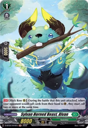 Sylvan Horned Beast, Alvan (Holo) (D-BT04/H44EN), D-BT04: Awakening of Chakrabarthi — Vanguard card price
