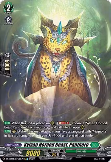 Sylvan Horned Beast, Panthero (SP) (D-BT04/SP28EN), D-BT04: Awakening of Chakrabarthi — Vanguard card price