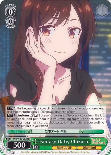 Fantasy Date, Chizuru (KNK/W86-E022 R), Rent-A-Girlfriend — Weiß Schwarz card price