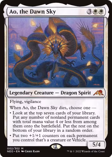 Ao, the Dawn Sky (2), Kamigawa: Neon Dynasty — Magic card price