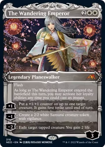 The Wandering Emperor (Showcase) (316), Kamigawa: Neon Dynasty — Magic card price