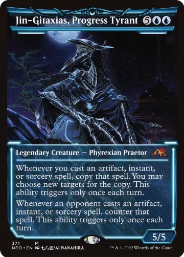 Jin-Gitaxias, Progress Tyrant (Showcase) (371), Kamigawa: Neon Dynasty — Magic card price