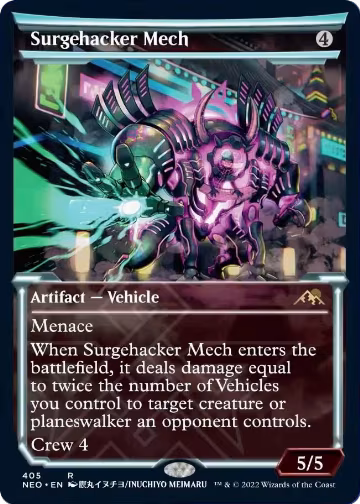 Surgehacker Mech (Showcase) (405), Kamigawa: Neon Dynasty — Magic card price