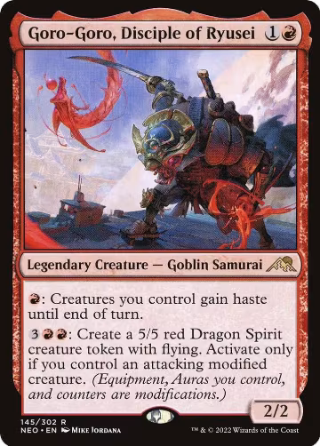 Goro-Goro, Disciple of Ryusei (145), Kamigawa: Neon Dynasty — Magic card price