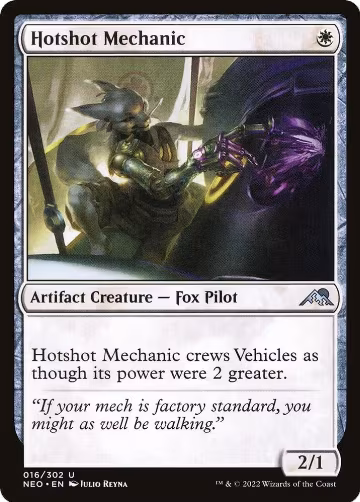 Hotshot Mechanic (16), Kamigawa: Neon Dynasty — Magic card price