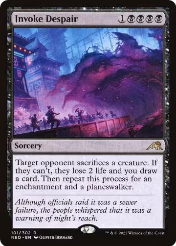 Invoke Despair (101), Kamigawa: Neon Dynasty — Magic card price