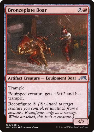 Bronzeplate Boar (135), Kamigawa: Neon Dynasty — Magic card price