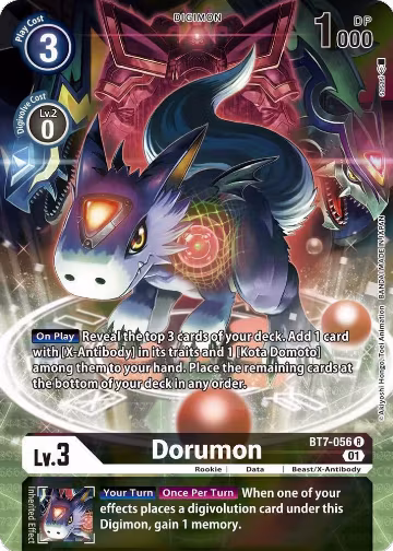 Dorumon (Alternate Art) (BT7-056 R), Next Adventure — Digimon card price