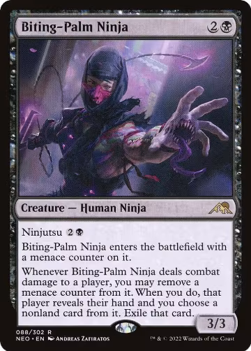 Biting-Palm Ninja (88), Kamigawa: Neon Dynasty — Magic card price