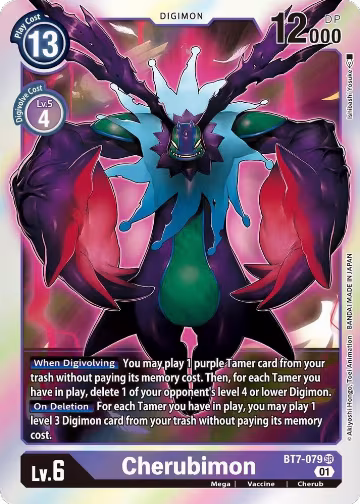 Cherubimon (BT7-079 SR), Next Adventure — Digimon card price