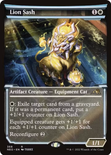 Lion Sash (Showcase) (368), Kamigawa: Neon Dynasty — Magic card price