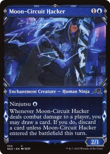 Moon-Circuit Hacker (Showcase) (334), Kamigawa: Neon Dynasty — Magic card price