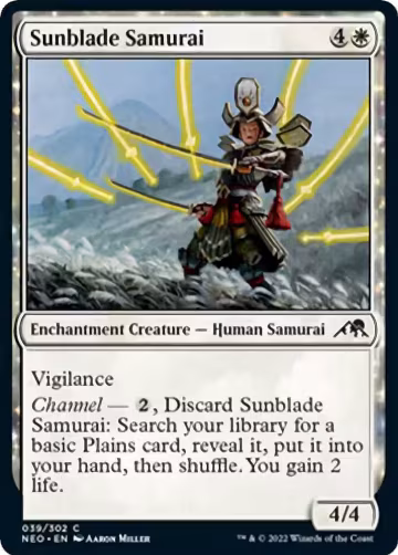 Sunblade Samurai (39), Kamigawa: Neon Dynasty — Magic card price