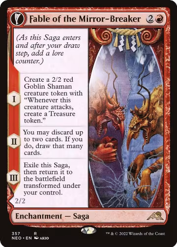 Fable of the Mirror-Breaker (Showcase) (357), Kamigawa: Neon Dynasty — Magic card price