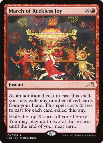 March of Reckless Joy (154), Kamigawa: Neon Dynasty — Magic card price