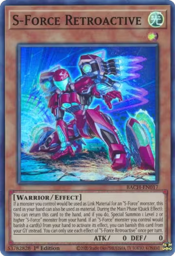 S-Force Retroactive (BACH-EN017), Battle of Chaos — Yu-Gi-Oh! card price