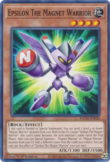 Epsilon The Magnet Warrior (BACH-EN020), Battle of Chaos — Yu-Gi-Oh! card price